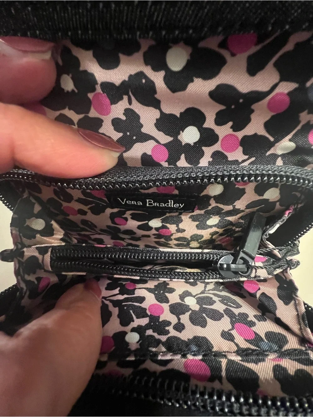 NWT Vera Bradley RFID card case:wallet gray - Picture 10 of 11